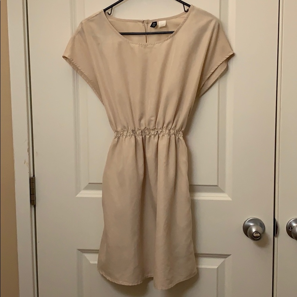 Cream modal dress
